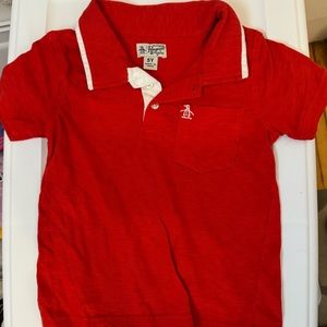 Penguin Boys Polo - Red